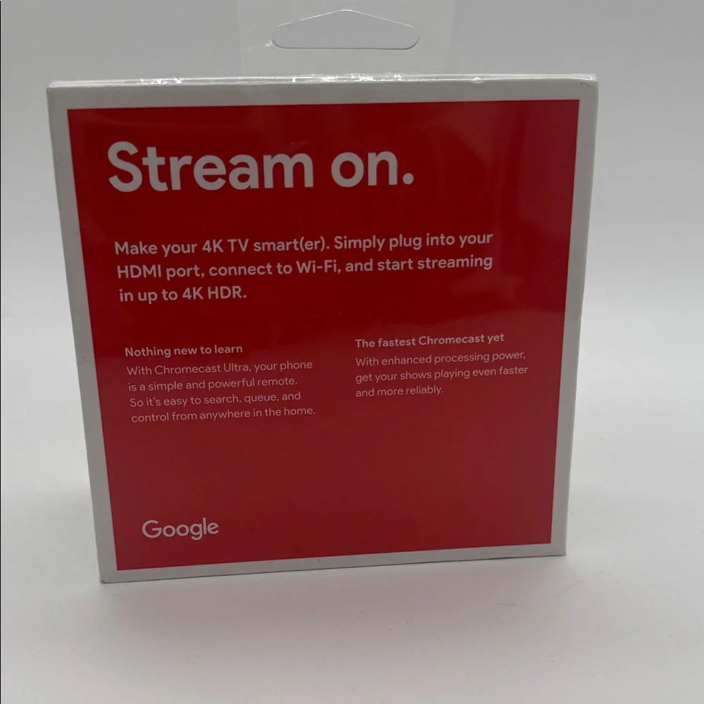 Google Chromecast Ultra - Black